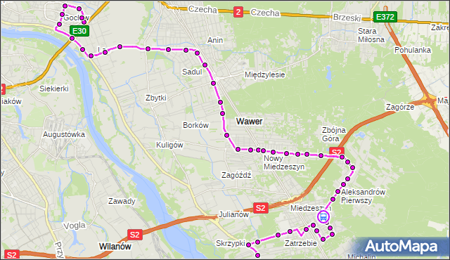 Rozkład jazdy autobusu 213 na przystanku Czekanowska 01. ZTM Warszawa na mapie Targeo