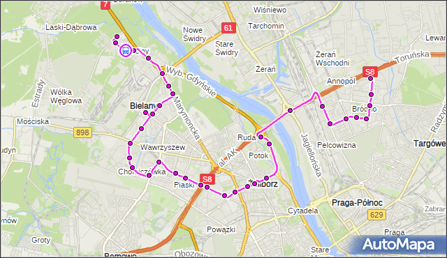 Rozkład jazdy autobusu 114 na przystanku Anny Jagiellonki 02. ZTM Warszawa na mapie Targeo