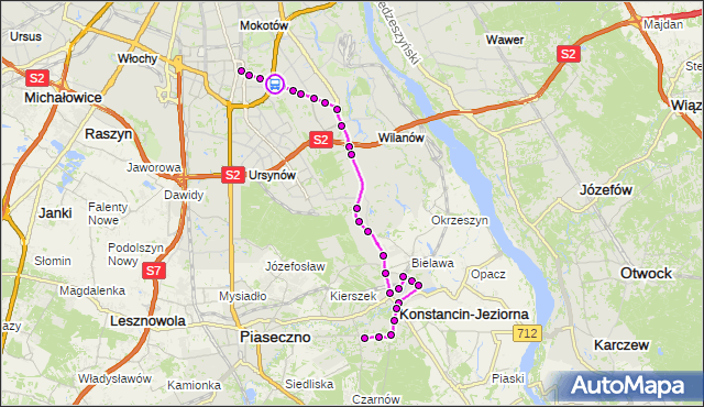 Rozkład jazdy autobusu N50 na przystanku Dolina Służewiecka 03. ZTM Warszawa na mapie Targeo
