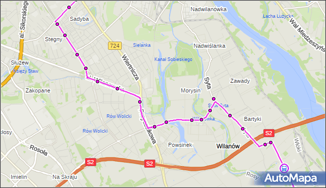 Rozkład jazdy autobusu 164 na przystanku Grabalówki 01. ZTM Warszawa na mapie Targeo