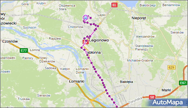 Rozkład jazdy autobusu 731 na przystanku os.Młodych 02. ZTM Warszawa na mapie Targeo