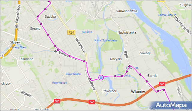 Rozkład jazdy autobusu 164 na przystanku Europejska 02. ZTM Warszawa na mapie Targeo