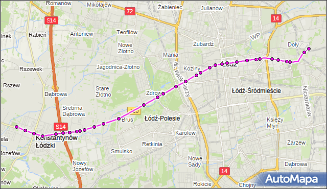 Rozkład jazdy tramwaju 9 na przystanku Pomorska - CKD szpital. MPKLodz na mapie Targeo