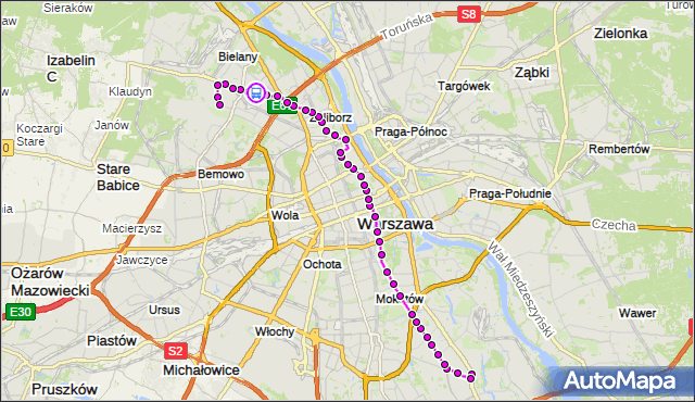 Rozkład jazdy autobusu 116 na przystanku Bielany-Ratusz 02. ZTM Warszawa na mapie Targeo