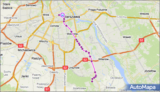 Rozkład jazdy autobusu 519 na przystanku Centrum 01. ZTM Warszawa na mapie Targeo