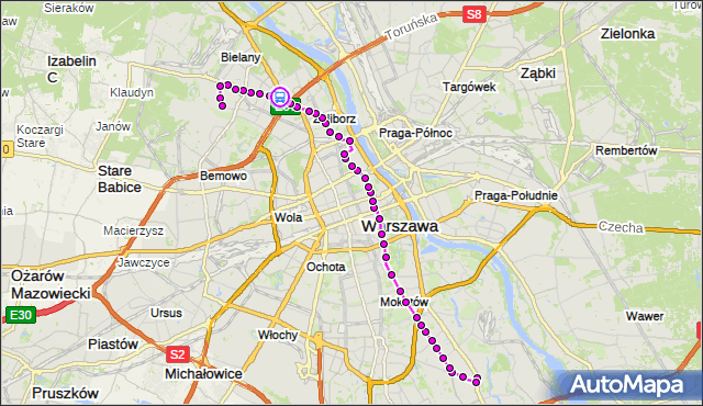 Rozkład jazdy autobusu 116 na przystanku Metro Słodowiec 04. ZTM Warszawa na mapie Targeo