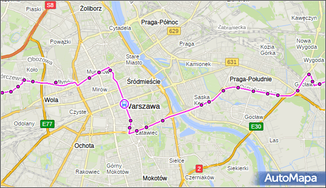 Rozkład jazdy autobusu 520 na przystanku Centrum 01. ZTM Warszawa na mapie Targeo