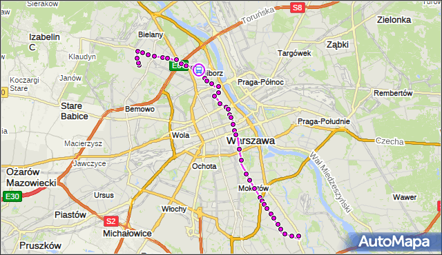 Rozkład jazdy autobusu 116 na przystanku pl.Wilsona 01. ZTM Warszawa na mapie Targeo