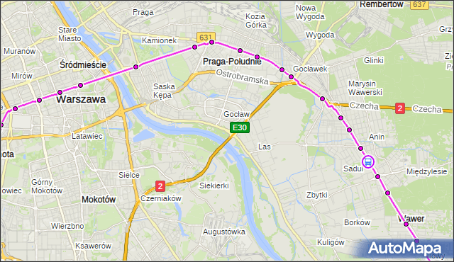 Rozkład jazdy autobusu 521 na przystanku Piechurów 01. ZTM Warszawa na mapie Targeo