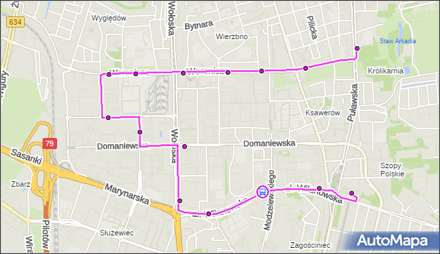 Rozkład jazdy autobusu 218 na przystanku Smoluchowskiego 04. ZTM Warszawa na mapie Targeo