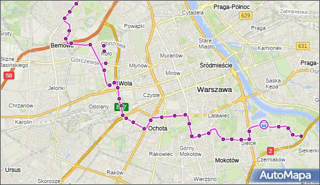 Rozkład jazdy autobusu 167 na przystanku Budexpo 02. ZTM Warszawa na mapie Targeo