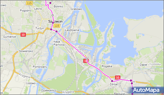 Rozkład jazdy autobusu B na przystanku Chopina 41. ZDiTM Szczecin na mapie Targeo