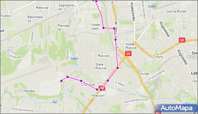 Rozkład jazdy autobusu 62 na przystanku Nowe Sady - Elektronowa NŻ. MPKLodz na mapie Targeo