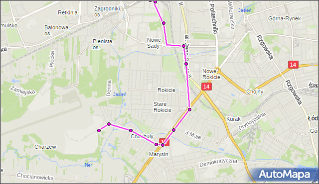 Rozkład jazdy autobusu 62 na przystanku Obywatelska - Nowe Sady. MPKLodz na mapie Targeo