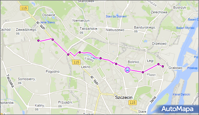 Rozkład jazdy autobusu 60 na przystanku Ofiar Oświęcimia 11. ZDiTM Szczecin na mapie Targeo