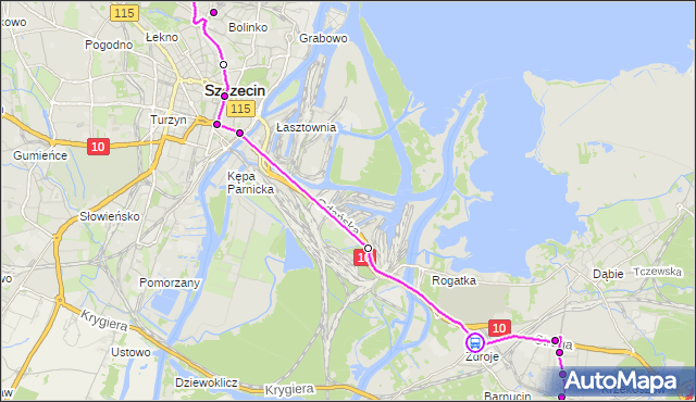 Rozkład jazdy autobusu B na przystanku Rondo Ułanów Podolskich 11. ZDiTM Szczecin na mapie Targeo