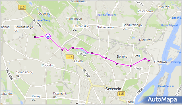 Rozkład jazdy autobusu 60 na przystanku Unii Lubelskiej 21. ZDiTM Szczecin na mapie Targeo