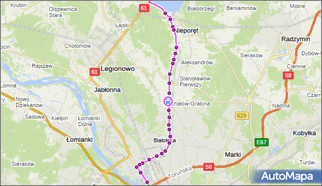 Rozkład jazdy autobusu 735 na przystanku Długorzeczna 01. ZTM Warszawa na mapie Targeo