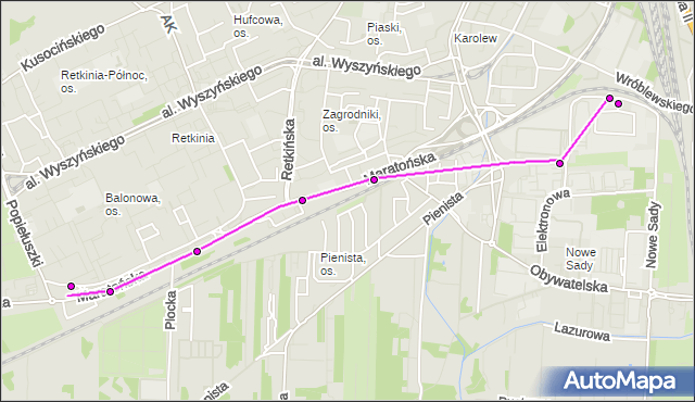 Rozkład jazdy autobusu 86 na przystanku Nowe Sady - Waltera-Janke NŻ. MPKLodz na mapie Targeo