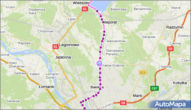 Rozkład jazdy autobusu 735 na przystanku Długorzeczna 02. ZTM Warszawa na mapie Targeo