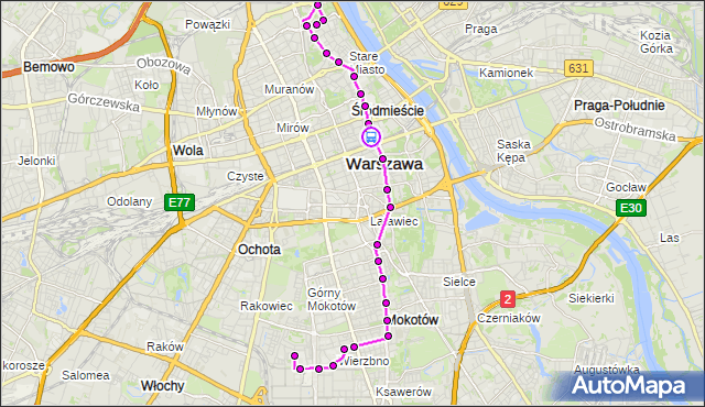 Rozkład jazdy autobusu 222 na przystanku Foksal 02. ZTM Warszawa na mapie Targeo