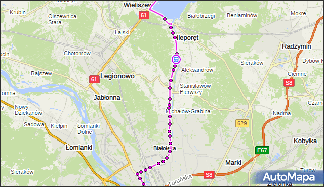 Rozkład jazdy autobusu 735 na przystanku Głogi 02. ZTM Warszawa na mapie Targeo