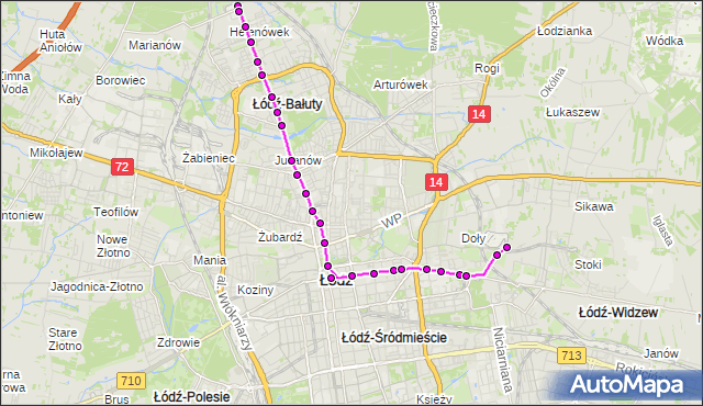 Rozkład jazdy tramwaju 11 na przystanku Pomorska - CKD szpital. MPKLodz na mapie Targeo