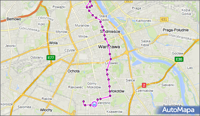 Rozkład jazdy autobusu 222 na przystanku Samochodowa 06. ZTM Warszawa na mapie Targeo