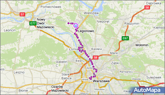 Rozkład jazdy autobusu N63 na przystanku ks.Skorupki 02. ZTM Warszawa na mapie Targeo