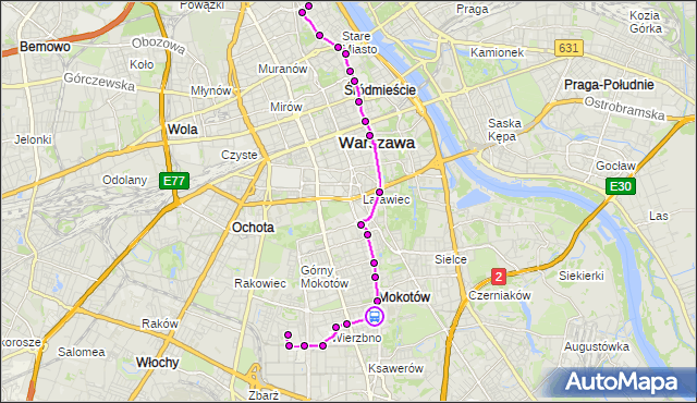 Rozkład jazdy autobusu 222 na przystanku Malczewskiego 04. ZTM Warszawa na mapie Targeo