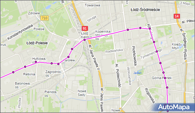 Rozkład jazdy tramwaju 12 na przystanku Mickiewicza - Żeromskiego. MPKLodz na mapie Targeo