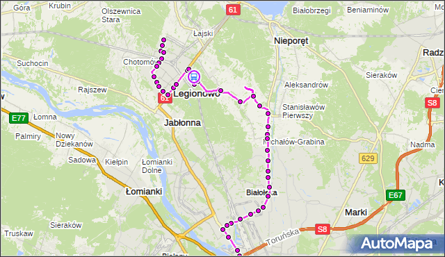 Rozkład jazdy autobusu 736 na przystanku Polna 01. ZTM Warszawa na mapie Targeo