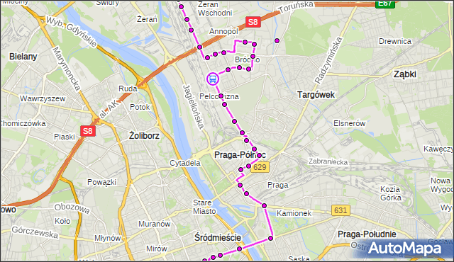 Rozkład jazdy autobusu N64 na przystanku Bartnicza 01. ZTM Warszawa na mapie Targeo