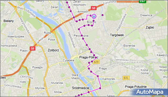 Rozkład jazdy autobusu N64 na przystanku Łojewska 01. ZTM Warszawa na mapie Targeo