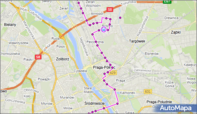 Rozkład jazdy autobusu N64 na przystanku Wyszogrodzka 01. ZTM Warszawa na mapie Targeo