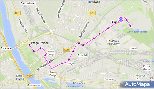 Rozkład jazdy autobusu 170 na przystanku Jesiotrowa 01. ZTM Warszawa na mapie Targeo