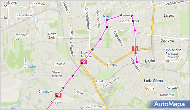 Rozkład jazdy tramwaju 12 na przystanku Pabianicka - Rudzka. MPKLodz na mapie Targeo