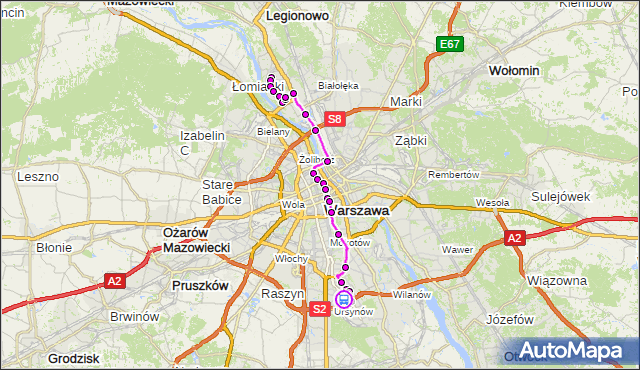 Rozkład jazdy autobusu 503 na przystanku Miklaszewskiego 01. ZTM Warszawa na mapie Targeo