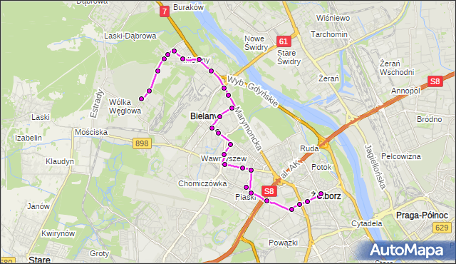 Rozkład jazdy autobusu 303 na przystanku Magiera 01. ZTM Warszawa na mapie Targeo