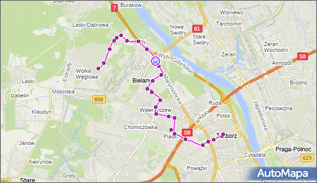 Rozkład jazdy autobusu 303 na przystanku Prozy 01. ZTM Warszawa na mapie Targeo