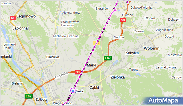 Rozkład jazdy autobusu 738 na przystanku Kościeliska 02. ZTM Warszawa na mapie Targeo