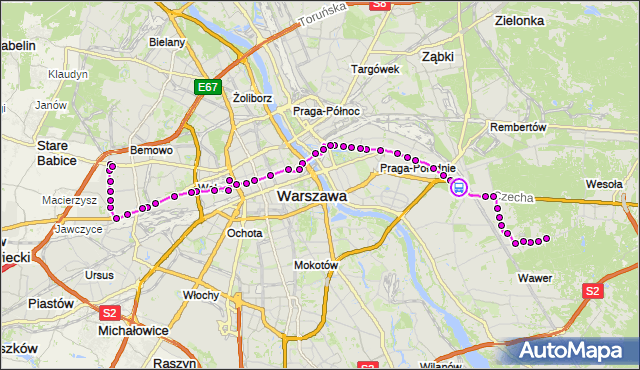 Rozkład jazdy autobusu 125 na przystanku Edisona 01. ZTM Warszawa na mapie Targeo