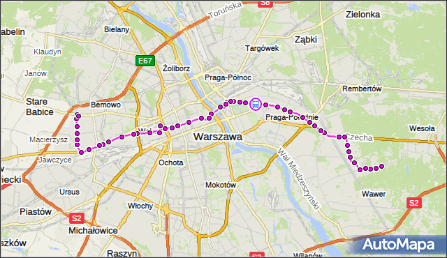 Rozkład jazdy autobusu 125 na przystanku Międzyborska 01. ZTM Warszawa na mapie Targeo