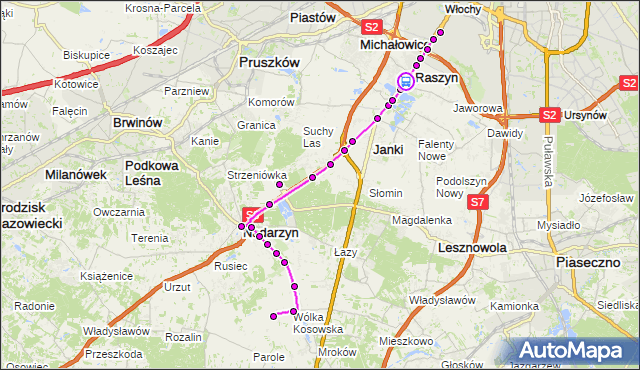 Rozkład jazdy autobusu 703 na przystanku Sportowa 01. ZTM Warszawa na mapie Targeo