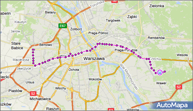 Rozkład jazdy autobusu 125 na przystanku Bielszowicka 02. ZTM Warszawa na mapie Targeo
