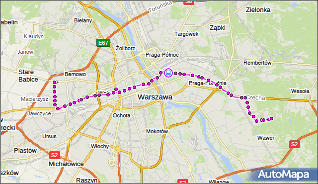 Rozkład jazdy autobusu 125 na przystanku Lubelska 02. ZTM Warszawa na mapie Targeo