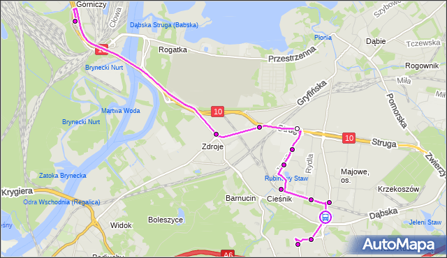 Rozkład jazdy autobusu 65 na przystanku Rondo Reagana nż 11. ZDiTM Szczecin na mapie Targeo