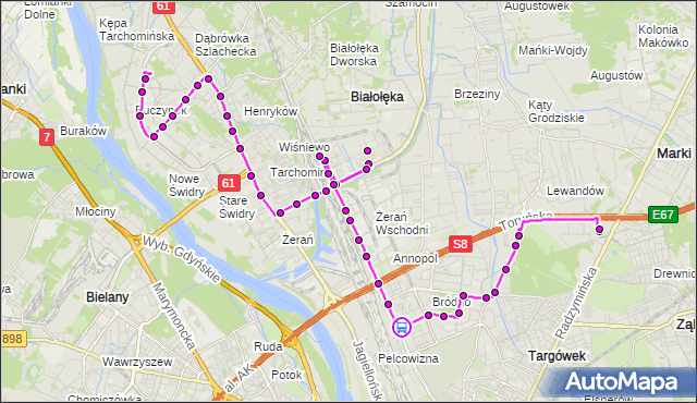 Rozkład jazdy autobusu 126 na przystanku Bartnicza 04. ZTM Warszawa na mapie Targeo