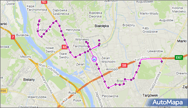 Rozkład jazdy autobusu 126 na przystanku Daniszewska 01. ZTM Warszawa na mapie Targeo