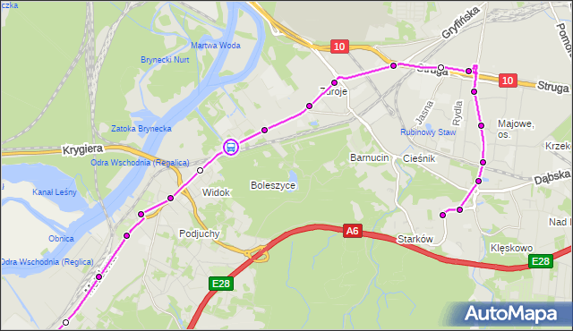 Rozkład jazdy autobusu 66 na przystanku Grabowa nż 11. ZDiTM Szczecin na mapie Targeo